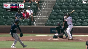 Victor Duarte singles on a line drive to right fielder Dairon Blanco. Marcos Castañon scores. Nick Schnell to 2nd.