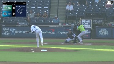 Steele Hall homers (1) on a fly ball to right center field.