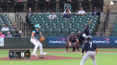 Cameron Cauley walks. Michael Helman scores. Justin Foscue to 3rd. Trevor Hauver to 2nd.