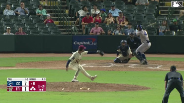 Chase Call hits a grand slam (3) to left field. Trevor Austin scores. Yamal Encarnacion scores. Tyler Whitaker scores.