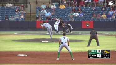 Garrett McMillan records his seventh strikeout 