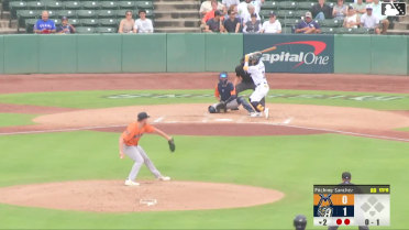 Francisco Acuna doubles (4) on a sharp line drive to left fielder Cameron Leary. Carson Tucker scores.