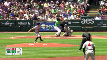 Luis Morales' first strikeout of the game