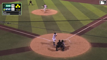 Ricardo Cova strikes out swinging.