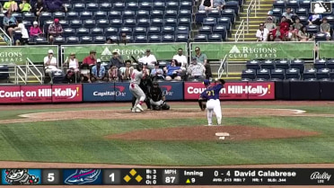 David Calabrese walks. Tucker Flint scores. Raudi Rodriguez to 3rd. Nick Rodriguez to 2nd.