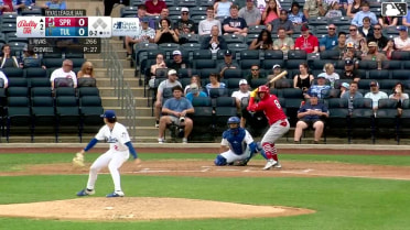 Jeremy Rivas homers (4) on a fly ball to right field.