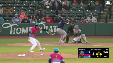Luis Castillo lines into an unassisted double play, first baseman Jose D. Hernandez. Daniel Dickinson out at 1st.