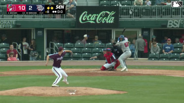 Willie MacIver singles on a ground ball to right fielder Bryan De La Cruz. Charles McAdoo scores. RJ Schreck to 2nd.