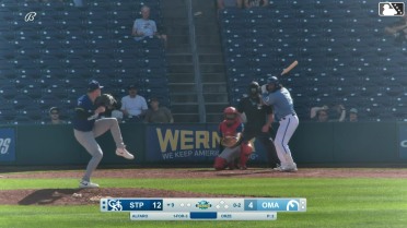 Jorge Alfaro homers (1) on a fly ball to left center field.