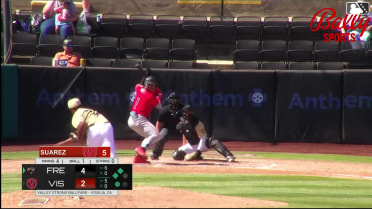 Roldy Brito singles on a ground ball to center fielder Jose Alpuria. Luis Mendez scores. Jack O'Dowd scores.