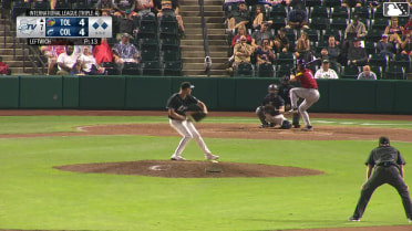 Jack Leftwich In play, run(s) to Justice Bigbie