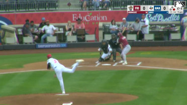 Keyber Rodriguez strikes out swinging and Orlando Martinez caught stealing 2nd, catcher Adrian De Leon to second baseman Danny Serretti to catcher Adrian De Leon.