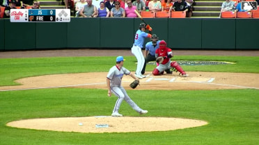 Reed Trimble homers (3) on a fly ball to right field.