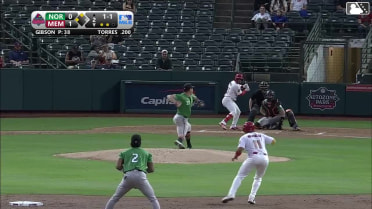 Trey Gibson In play, run(s) to Bryan Torres