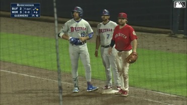 Joey Votto singles in his first at-bat