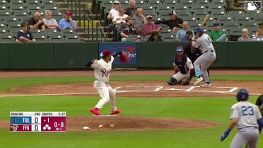 Elijah Hainline hit by pitch. Josue De Paula scores. Kyle Nevin to 3rd. Zyhir Hope to 2nd.