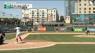 Dustin Harris homers (2) on a fly ball to right field. Jacob Gonzalez scores.