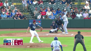 Kyle Nevin singles on a ground ball to left fielder Keith Jones II. Kendall George scores. Josue De Paula to 2nd.