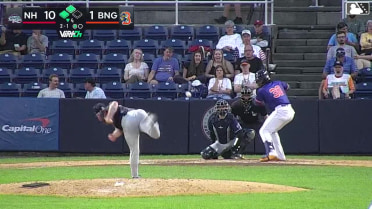 Jamari Baylor homers (1) on a fly ball to right field. Corey Collins scores. JT Benson scores.