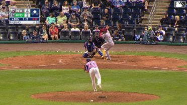 Aroon Escobar singles on a sharp line drive to center fielder Jacob Humphrey. Carson DeMartini scores.