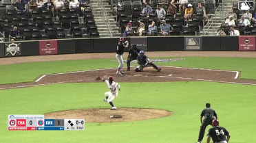 Austin Hendrick homers (7) on a fly ball to right field. Ruben Ibarra scores. Yerlin Confidan scores.