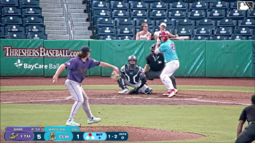 Macon Winslow homers (2) on a fly ball to left center field. Nolan Beltran scores.