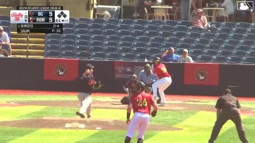 Andres Galan In play, run(s) to Colin Burgess