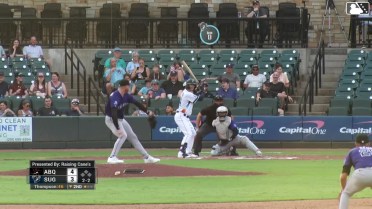 Cavan Biggio homers (13) on a fly ball to right field.