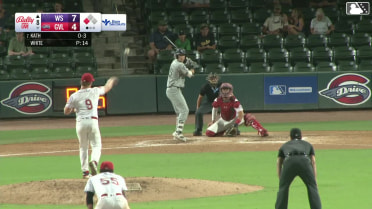 Wes Kath singles on a sharp line drive to center fielder Isaiah Jackson. Kaleb Freeman scores.