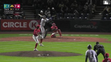 Carter Dorighi singles on a ground ball to shortstop Maddox Latta. Carlos Jimenez scores. Anthony Donofrio to 3rd. Axel Sanchez to 2nd.