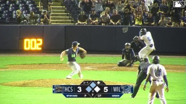 Elijah Green walks. Devin Fitz-Gerald scores. Angel Feliz to 3rd. Wild pitch by pitcher Kai Wynyard.