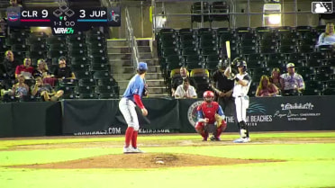 Andres Valor homers (12) on a fly ball to left field.