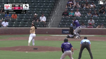 Chad Stevens singles on a line drive to right fielder Jase Bowen. Braxton Fulford scores. Adael Amador to 2nd.