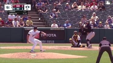 Tyler Hardman singles on a line drive to left fielder Jhostynxon Garcia. Owen Cobb scores. Garrett Martin to 2nd.