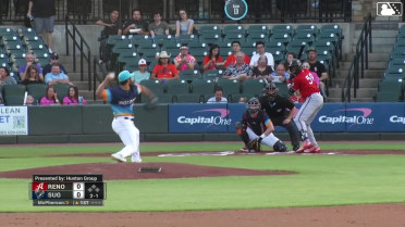 Kristian Robinson homers (13) on a line drive to left center field.