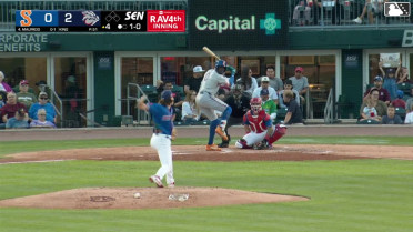 Ronny Mauricio homers (16) on a fly ball to center field.