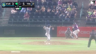 Kendrey Maduro singles on a soft fly ball to center fielder Anthony Donofrio. Hayden Alvarez scores.