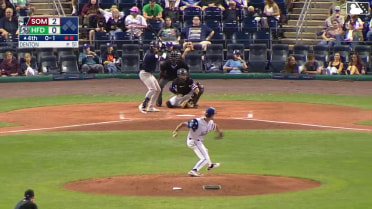 Josh Moylan homers (9) on a fly ball to left field. DJ Gladney scores.