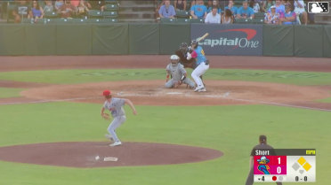 Wyatt Hoffman out on a sacrifice fly to center fielder Druw Jones. Ryan Jackson scores. Albert Fabian to 2nd.