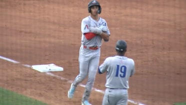 Druw Jones's three run home run