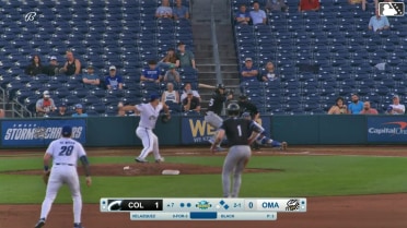 Ralphy Velazquez singles on a line drive to center fielder Drew Waters. CJ Kayfus scores. Bo Naylor to 2nd.