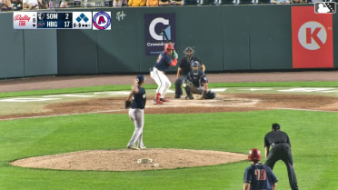 Maxwell Romero Jr. homers (10) on a fly ball to right center field. Cayden Wallace scores. Sam Petersen scores.
