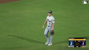 Cale Wetwiska touches 98.2 mph for the strikeout 