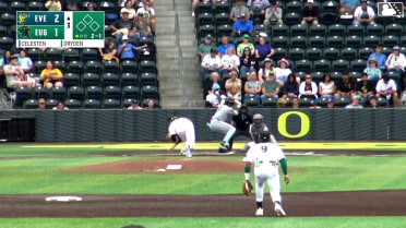 Felnin Celesten homers (11) on a fly ball to center field.