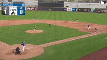 Derlin Figueroa doubles (2) on a sharp line drive to right fielder Nate Nankil. Austin Charles scores.