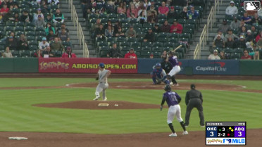 Cole Carrigg grounds into a double play, shortstop Noah Miller to second baseman Austin Gauthier to first baseman James Tibbs III. Zac Veen out at 2nd. Cole Carrigg out at 1st.
