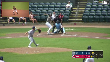 Charlie Pagliarini singles on a line drive to center fielder Kai Roberts. Jared Sundstrom scores.