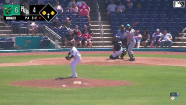 Nick Montgomery out on a sacrifice fly to left fielder Nathan Archer. Michael Martinez scores.