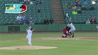 Axiel Plaz homers (5) on a fly ball to right center field.
