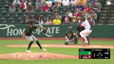 Emil Morales' solo home run